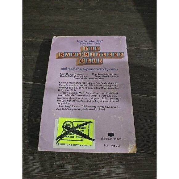 Vintage The Baby-Sitters Club Kristy's Big Day #6 1st Edition - Picture 4 of 7